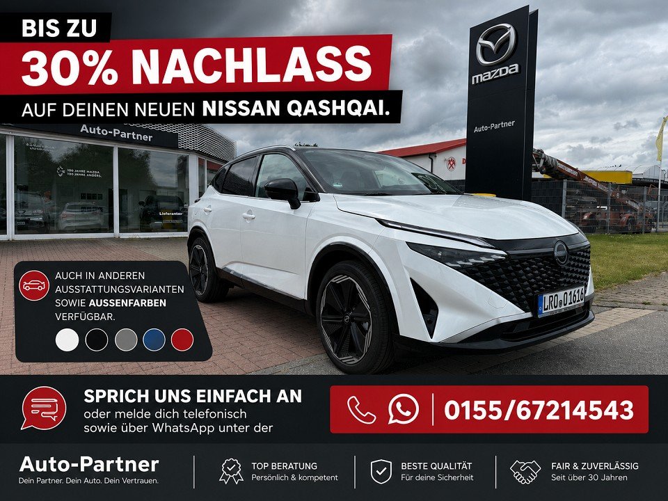 Nissan QASHQAI 1.3 DIG-T X-Tronic 4x2 Tekna Premium Paket 2Farben